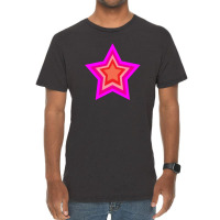 Lightning Star Red Star Orange Star Yellow Star Peach Star Teal Star Vintage T-shirt | Artistshot