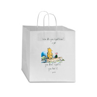 Bear And Piglet Star Paper Bag - 13 X 7 X 13 | Artistshot