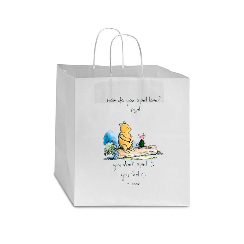 Bear And Piglet Star Paper Bag - 13 X 7 X 13 | Artistshot