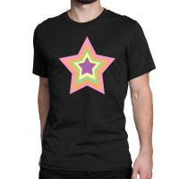 Lightning Star Red Star Orange Star Yellow Star Peach Star Teal Star Classic T-shirt | Artistshot