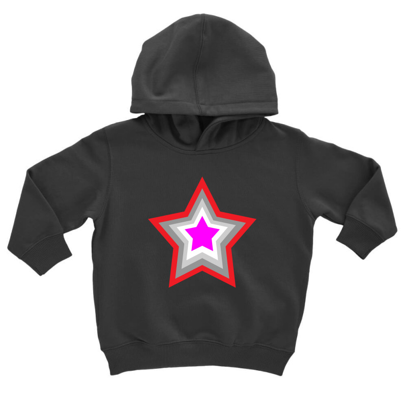 Lightning Star Red Star Orange Star Yellow Star Peach Star Teal Star Toddler Hoodie by Terasshot | Artistshot