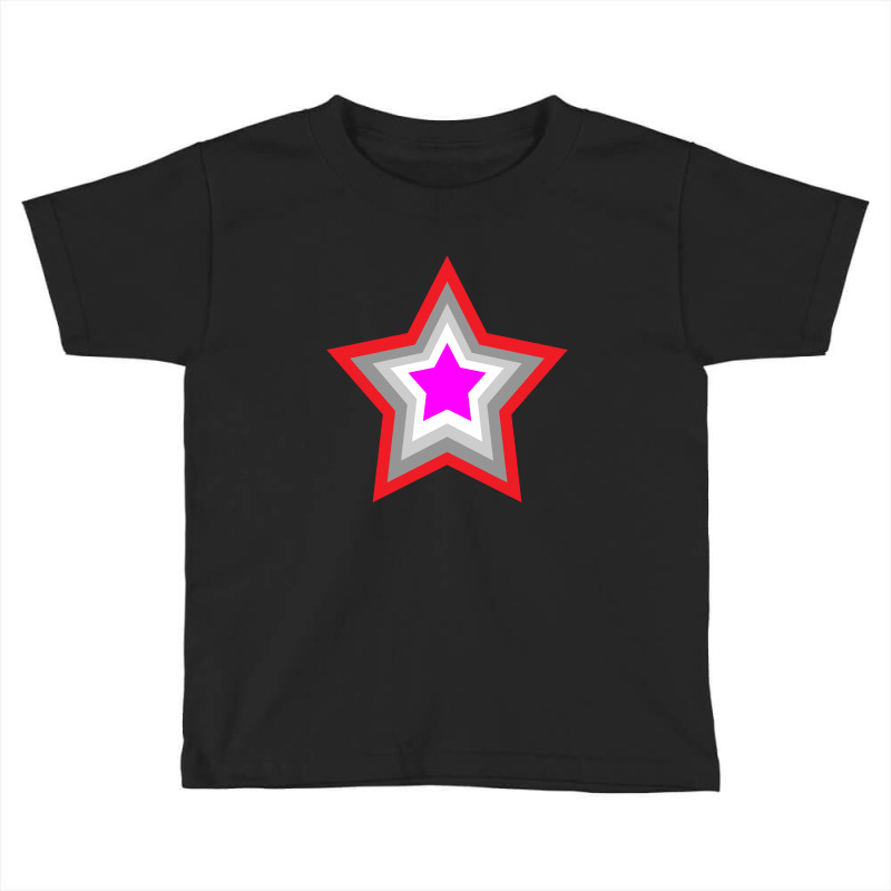 Lightning Star Red Star Orange Star Yellow Star Peach Star Teal Star Toddler T-shirt by Terasshot | Artistshot