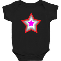 Lightning Star Red Star Orange Star Yellow Star Peach Star Teal Star Baby Bodysuit | Artistshot