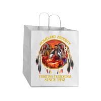 Original Founding Fathers Native American Indian Tribe T Shirt Take Out Paper Bag - 14 X 10 X 15 1/2 | Artistshot