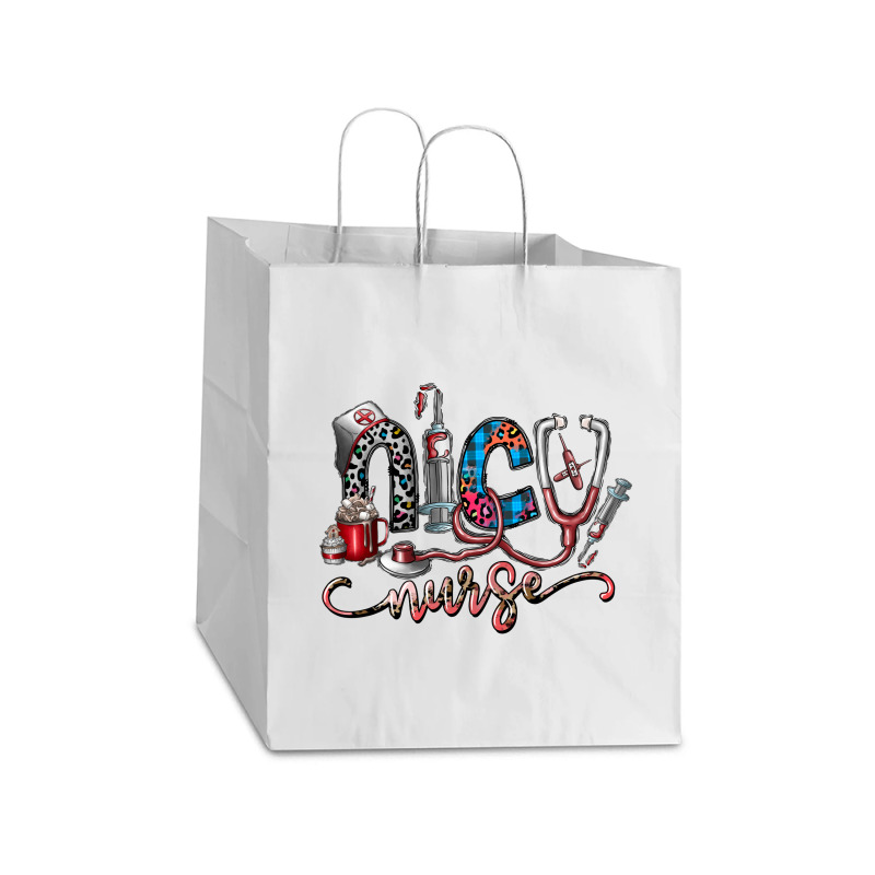 Nice Nurse Take Out Paper Bag - 14 X 10 X 15 1/2 | Artistshot