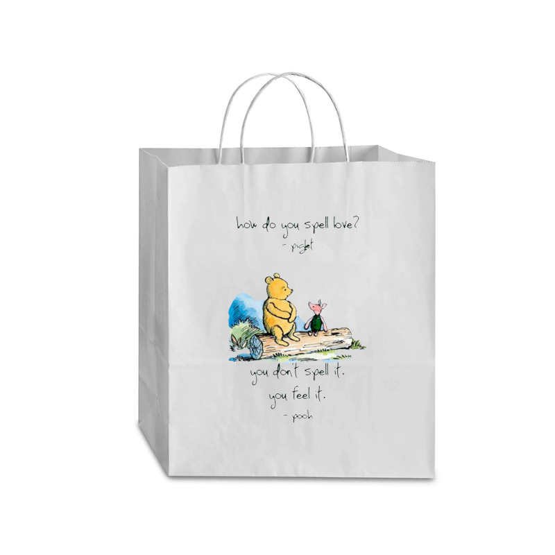 Bear And Piglet Traveler Paper Bag -13 X 6 X 15 3/4 | Artistshot