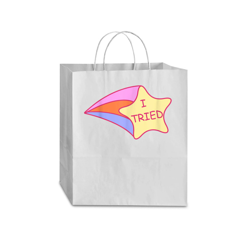 I Tried Shooting Star 2nd Place T Shirt Traveler Paper Bag -13 X 6 X 15 3/4 | Artistshot