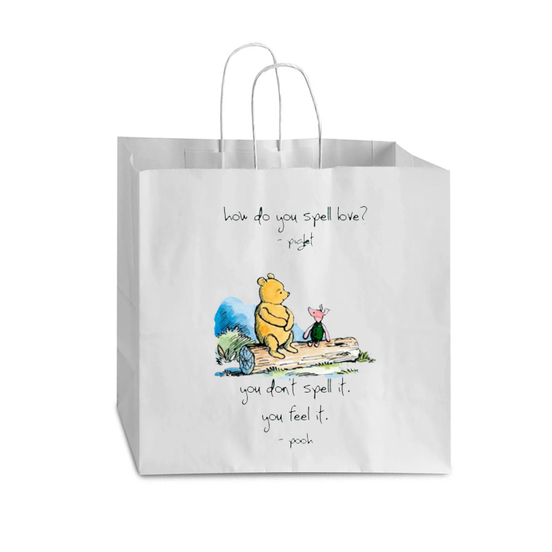 Bear And Piglet Vogue Paper Bag - 16 X 6 X 12 | Artistshot