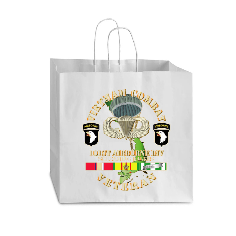 Vietnam Coombat Veteran W 101st Airborne Vogue Paper Bag - 16 X 6 X 12 | Artistshot