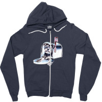 Cute Puppy Delivered To A Mai Zipper Hoodie | Artistshot