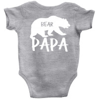 Papa Bear Baby Bodysuit | Artistshot