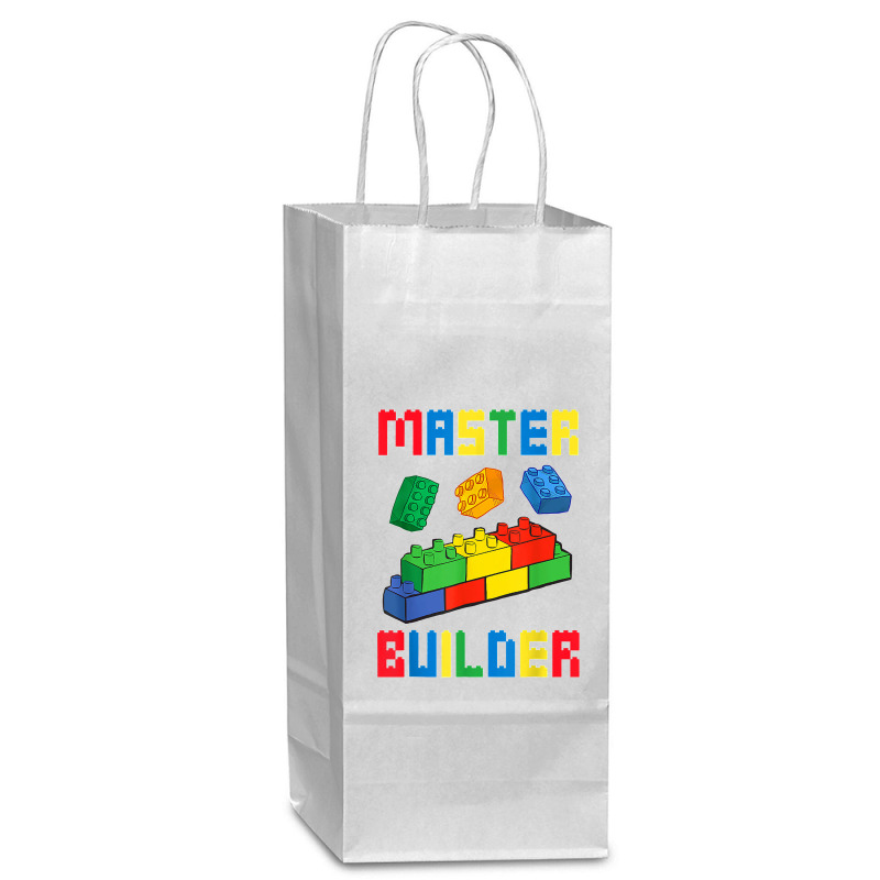 Brick Builder Funny Blocks Building Master Builder Toys Kids Wine Paper Bag - 5 1/2 X 3 1/4 X 13 | Artistshot