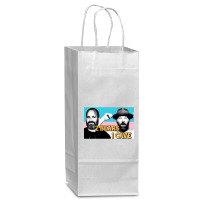 D:\mau Moi\as-friends Tv Show T-shirts 708sp\02\vintage Retro The Dino Wine Paper Bag - 5 1/2 X 3 1/4 X 13 | Artistshot