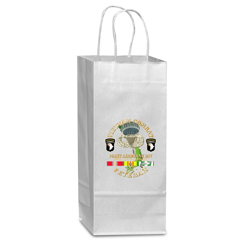 Vietnam Coombat Veteran W 101st Airborne Wine Paper Bag - 5 1/2 X 3 1/4 X 13 | Artistshot