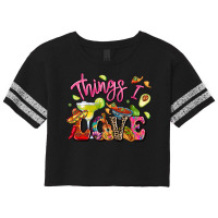 Things I Love Mexican Food Scorecard Crop Tee | Artistshot