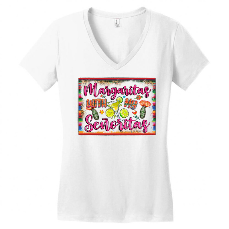 Margaritas With My Senoritas Women's V-Neck T-Shirt by LillyAllenDesigns | Artistshot