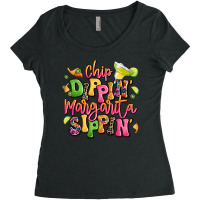 Chip Dippin' Margarita Sippin' Women's Triblend Scoop T-shirt | Artistshot