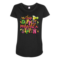 Chip Dippin' Margarita Sippin' Maternity Scoop Neck T-shirt | Artistshot