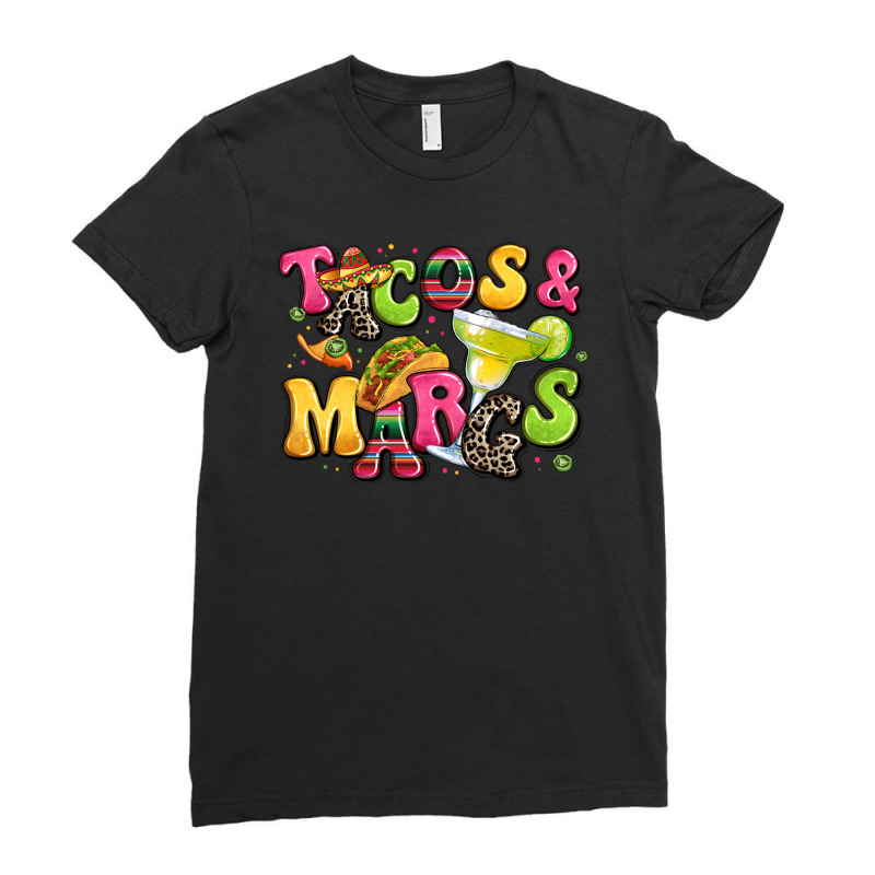 Tacos And Margaritas Ladies Fitted T-Shirt by LillyAllenDesigns | Artistshot