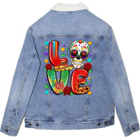 Cinco De Mayo Love Unisex Sherpa-lined Denim Jacket | Artistshot