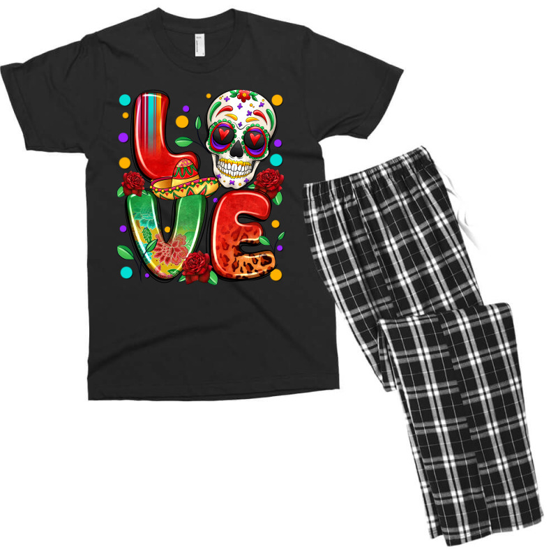 Cinco De Mayo Love Men's T-shirt Pajama Set by LillyAllenDesigns | Artistshot