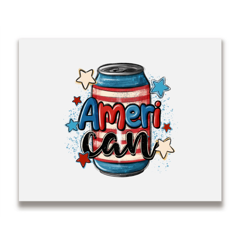 American Can Cooler Metal Print Horizontal | Artistshot