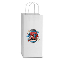 American Can Cooler Double Wine Paper Bag - 6 1/2 X 3 1/2 X 12 3/8 | Artistshot