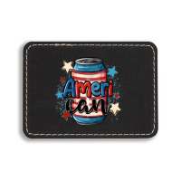 American Can Cooler Rectangle  Leatherette Patch | Artistshot