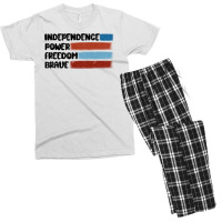 Indepence Power Freedom Brave Men's T-shirt Pajama Set | Artistshot