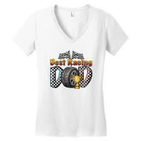 Best Racing Dad Women's V-neck T-shirt | Artistshot