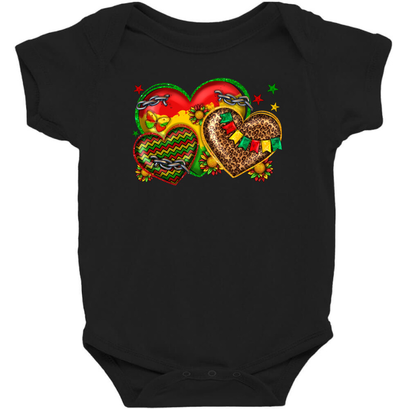 Juneteenth Heart Baby Bodysuit by texasbilliewilder | Artistshot