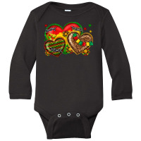 Juneteenth Heart Long Sleeve Baby Bodysuit | Artistshot