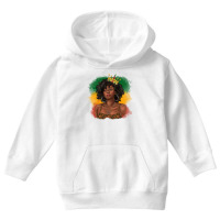 Black Queen With Juneteenth Flag Youth Hoodie | Artistshot