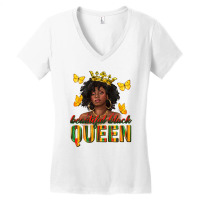 Beautiful Black Queen Women's V-neck T-shirt | Artistshot