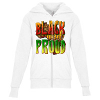 Black And Proud Youth Zipper Hoodie | Artistshot