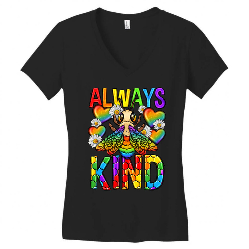 Always Bee Kind Pride Lgbtq Women's V-neck T-shirt | Artistshot