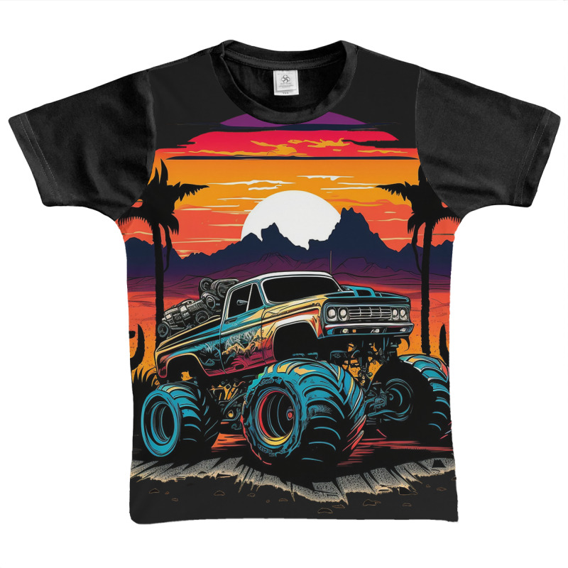 Monster Car Design Driving Graphic Youth T-shirt | Artistshot