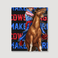 Make America Cowboy Again Portrait Canvas Print | Artistshot