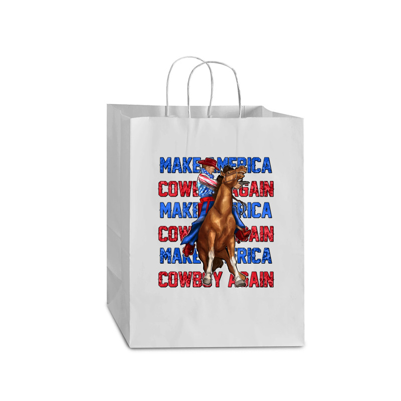 Make America Cowboy Again Mart Paper Bag -13 X 7 X 17 | Artistshot