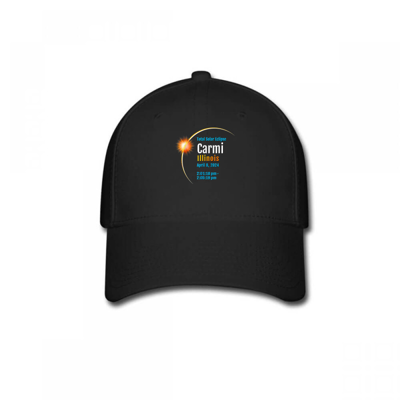 Carmi Illinois Il Total Solar Eclipse 2024  1  T Shirt Baseball Cap by kewisharemeliadq | Artistshot