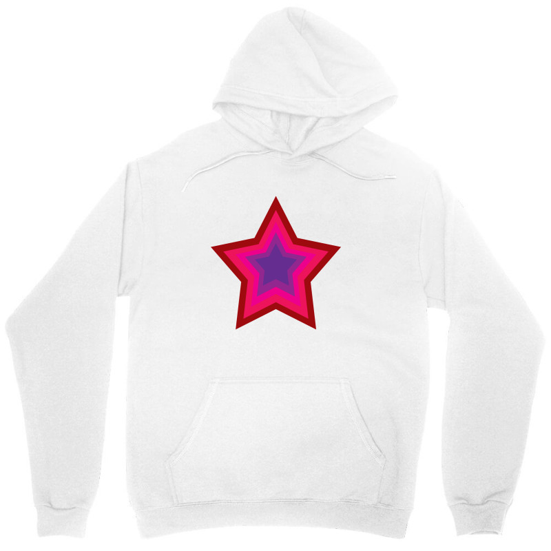 Lightning Star Red Star Orange Star Yellow Star Peach Star Teal Star Unisex Hoodie by Terasshot | Artistshot