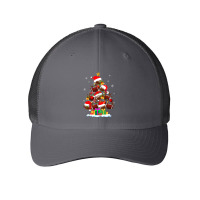 Football Christmas Tree Football Ball Santa Hat Funny Xmas Pajamas 282 Mesh Cap | Artistshot