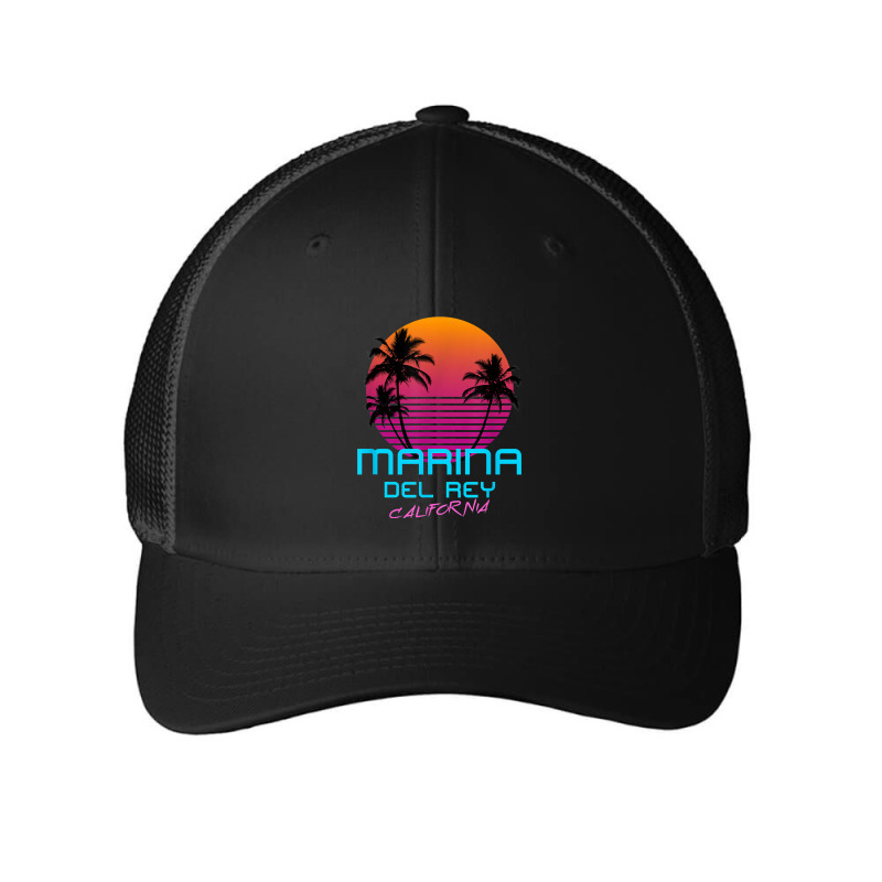 Marina Del Rey California Retro 80s T Shirt Mesh cap by aryanahjerich | Artistshot