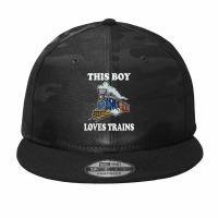 This Boy Loves Trains Gift Train Wagon Lover Gifts T Shirt Camo Snapback | Artistshot