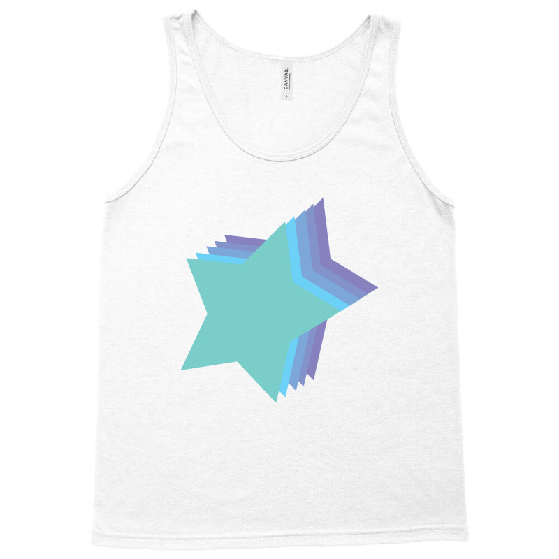 Lightning Star Red Star Orange Star Yellow Star Peach Star Teal Star Tank Top by Terasshot | Artistshot