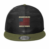 Brandenburg Last Name Surname American Flag Family T Shirt Camo Snapback | Artistshot