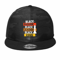 Black Father Black Leader Black King T  Shirt Black Father Black Leade Camo Snapback | Artistshot