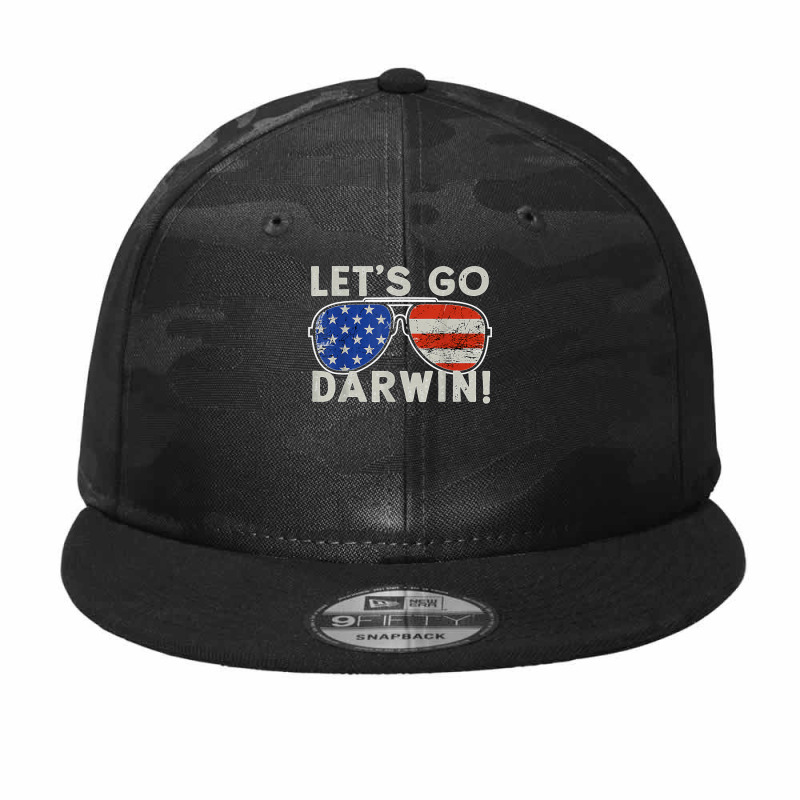 Aviator Sunglasses American Flag Let’s Go Darwin T Shirt Camo Snapback by NatalieRoseHeinz | Artistshot