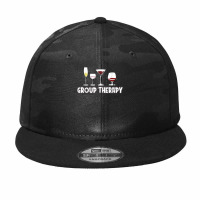 Wine Drinking Group Therapy Wine T Shirt Camo Snapback | Artistshot