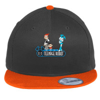 My Life As A Teenage Robot Brad, Tuck And Jenny T Shirt Flat Bill Snapback Cap | Artistshot